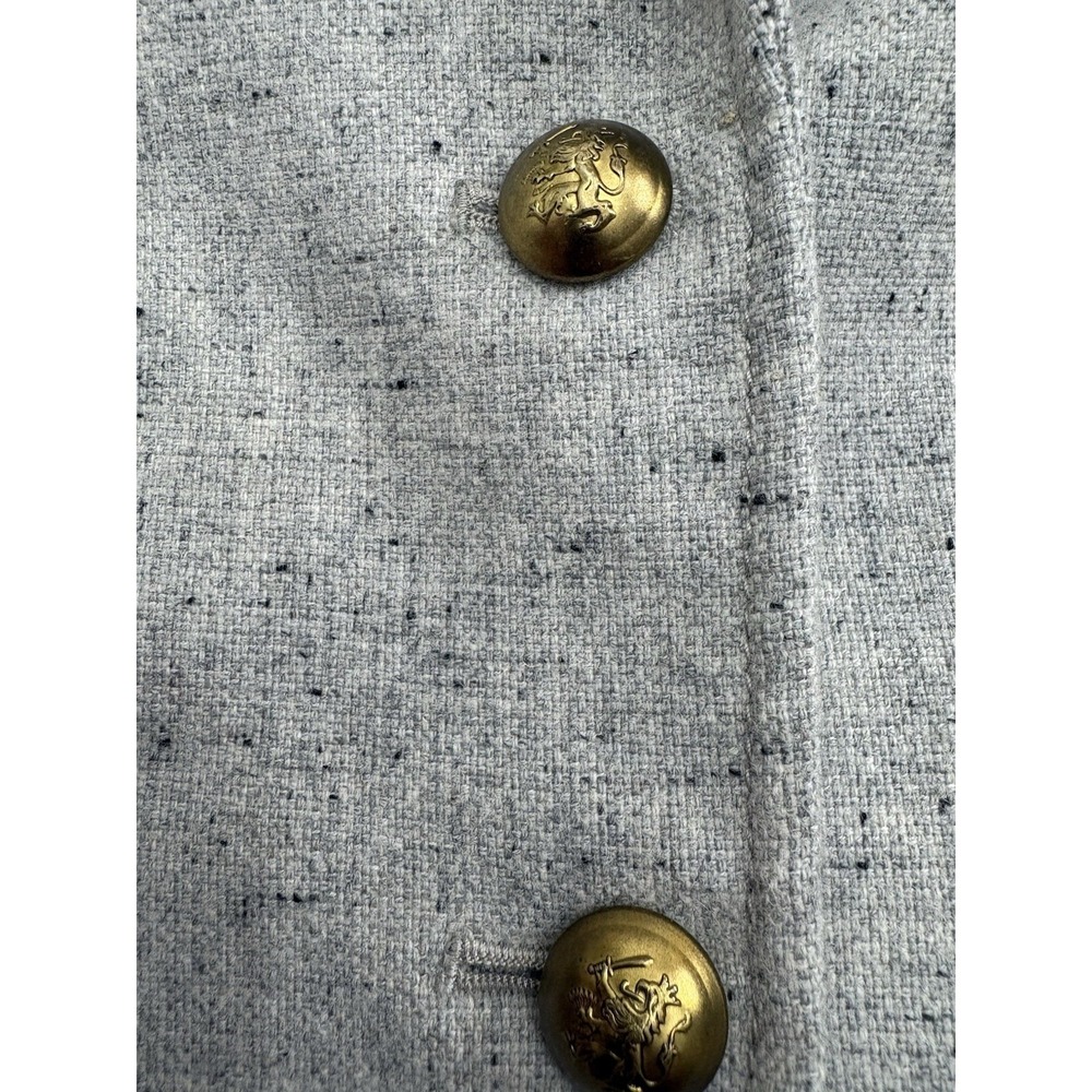 Banana Republic Women's Gray Button Front Long Sleeve Blazer Hacking Jacket 4 - Picture 3 of 14